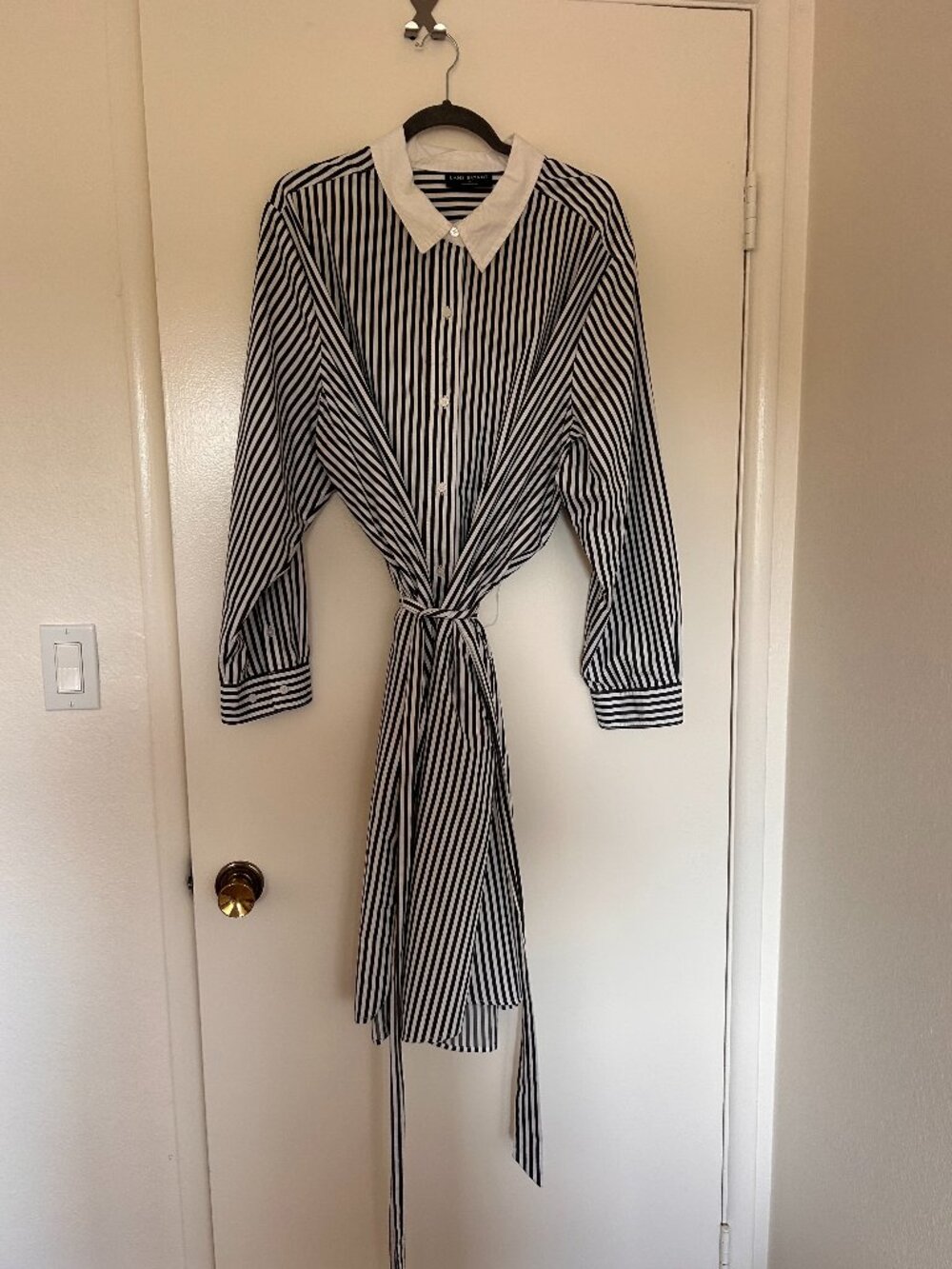 Women's Lane Bryant striped shirt dress